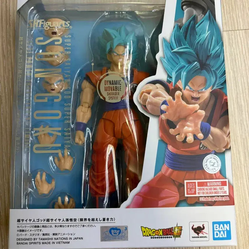 [BUNJANG] Dragon Ball SHF God Super Saiyan Goku Bundle Set (Unsealed) / 일괄 shf 드래곤볼 갓 블루 상냥한 오공 개봉품