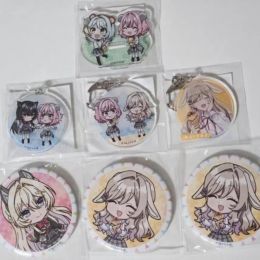[BUNJANG] Watanare Ajisai Satsuki Amusement Park Lottery Goods Bundle Set / 와타나레 아지사이 사츠키 유원지 쿠지 굿즈 일괄 연인무리 백합