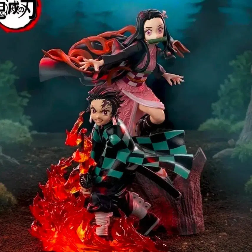 [BUNJANG] Demon Slayer Tanjiro &amp; Nezuko Action Figure / 귀멸의 칼날 피규어 탄지로 네즈코