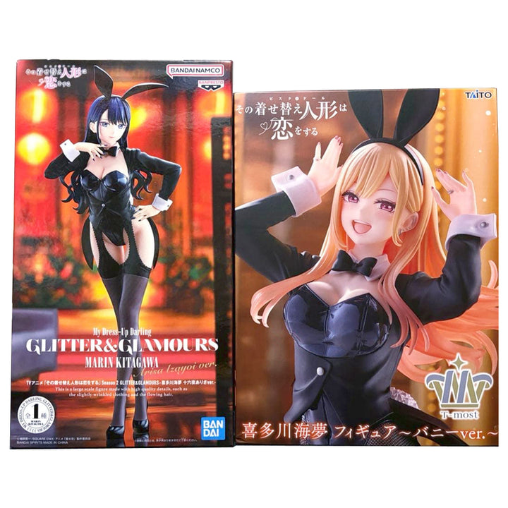 [BUNJANG] My Dress-Up Darling Marin Kitagawa &amp; Hitori Gotoh Bunny Ver. Figure 2-Piece Bundle Set (Sealed) / (미개봉) 비스크돌 그비돌 키타가와 마린 T-most &amp; G&amp;G 바니걸 피규어 2종 일괄 세트