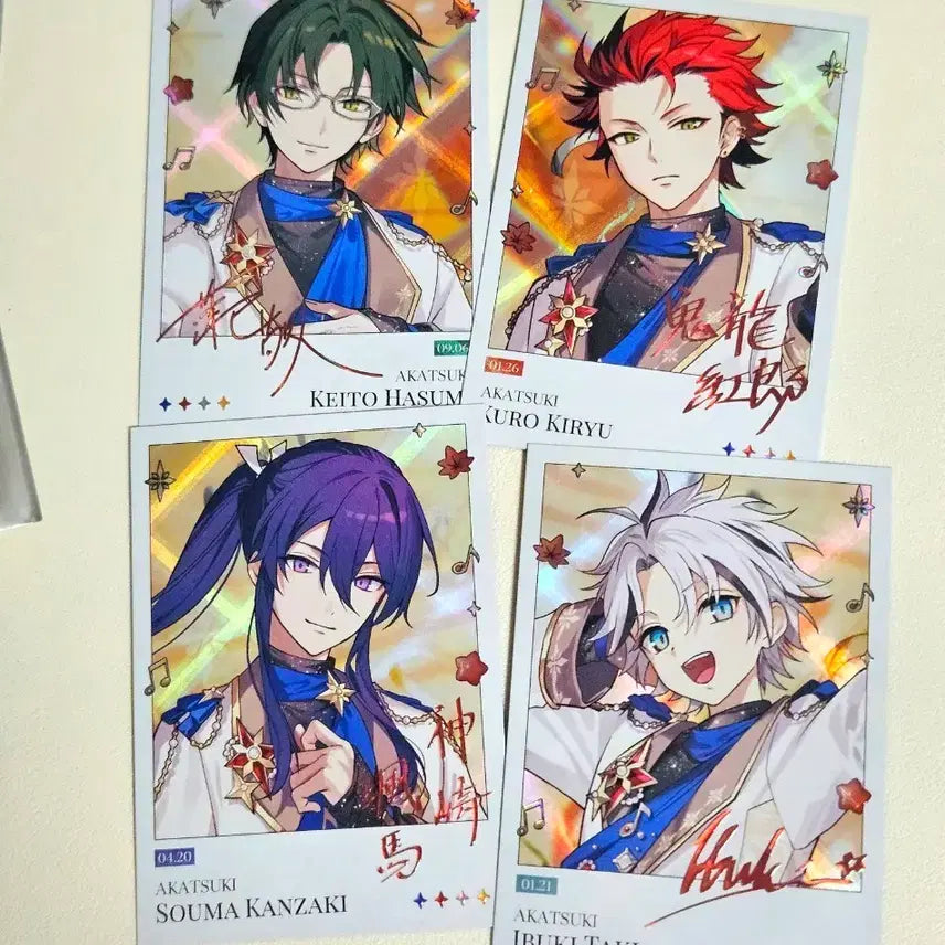 [BUNJANG] Ensemble Stars! Momopop Popup Polaroid Bundle Set Kaito, Kuro, Soma, Ibuki / [일괄] 앙스타 모펀 팝업 폴라로이드 홍월 케이토 쿠로 소마 이부키