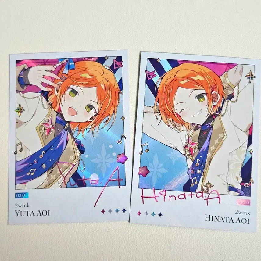[BUNJANG] Ensemble Stars! Momotan Popup Polaroid Bundle Set - Hinata &amp; Yuta (Twink) / [일괄] 앙스타 모펀 팝업 폴라로이드 트윙크 히나타 유우타