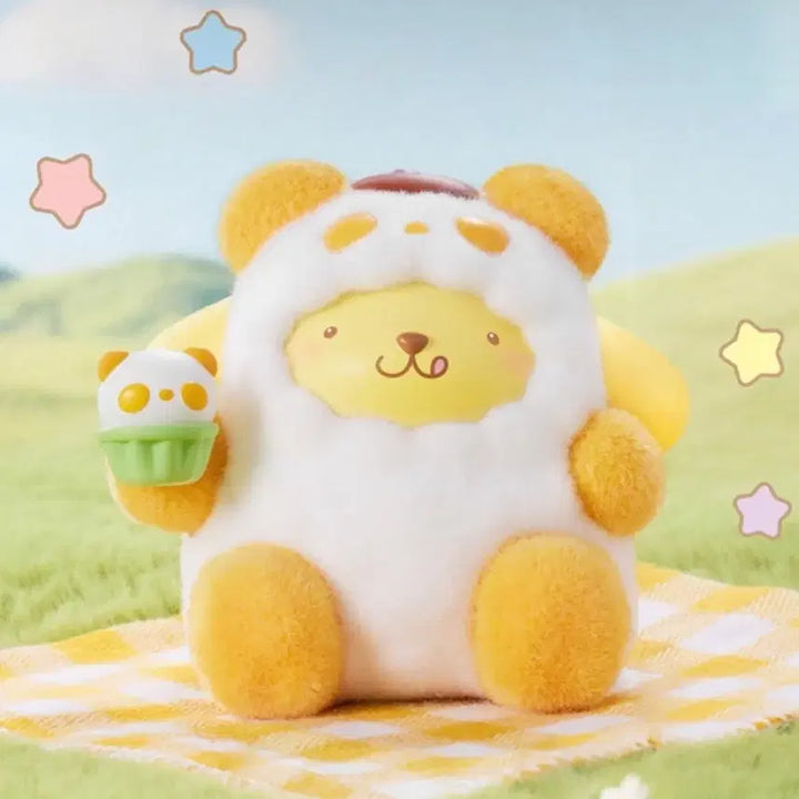 [BUNJANG] Toptoy Sanrio Colorful Panda Pompompurin Figure / 탑토이 산리오 컬러풀 판다 피규어 폼폼푸린