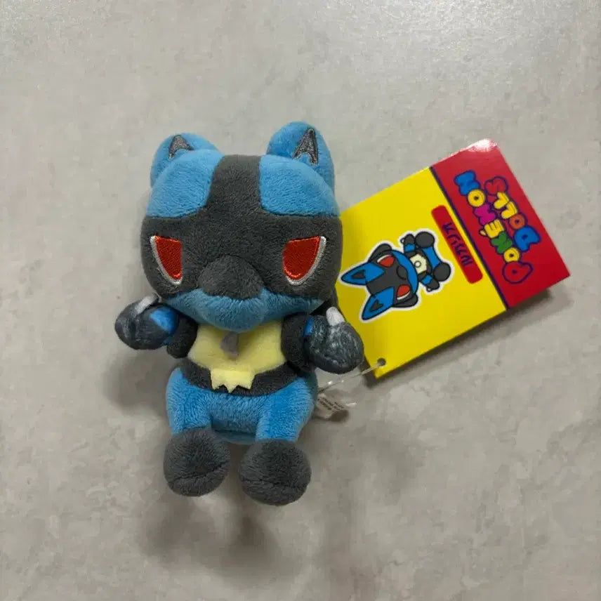 [BUNJANG] Pokemon Dolls Lucario Mascot Plush / 포켓몬 돌즈 루카리오 마스코트 인형