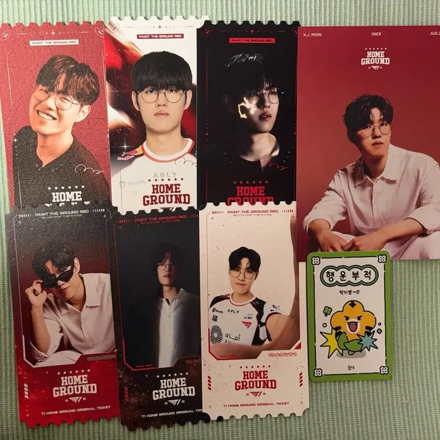[BUNJANG] T1 League of Legends Home Kit Postcard + Ticket Set Bundle / T1 오너 홈그 엽서+티켓 세트 일괄판매