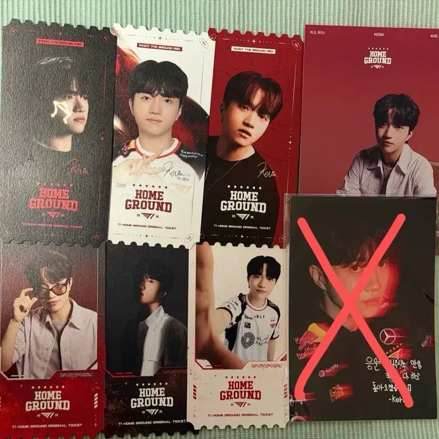 [BUNJANG] T1 Keria Homeground Postcard + Worlds Postcard + Ticket Bundle Set / T1 케리아 홈그 엽서 + 티켓 일괄판매