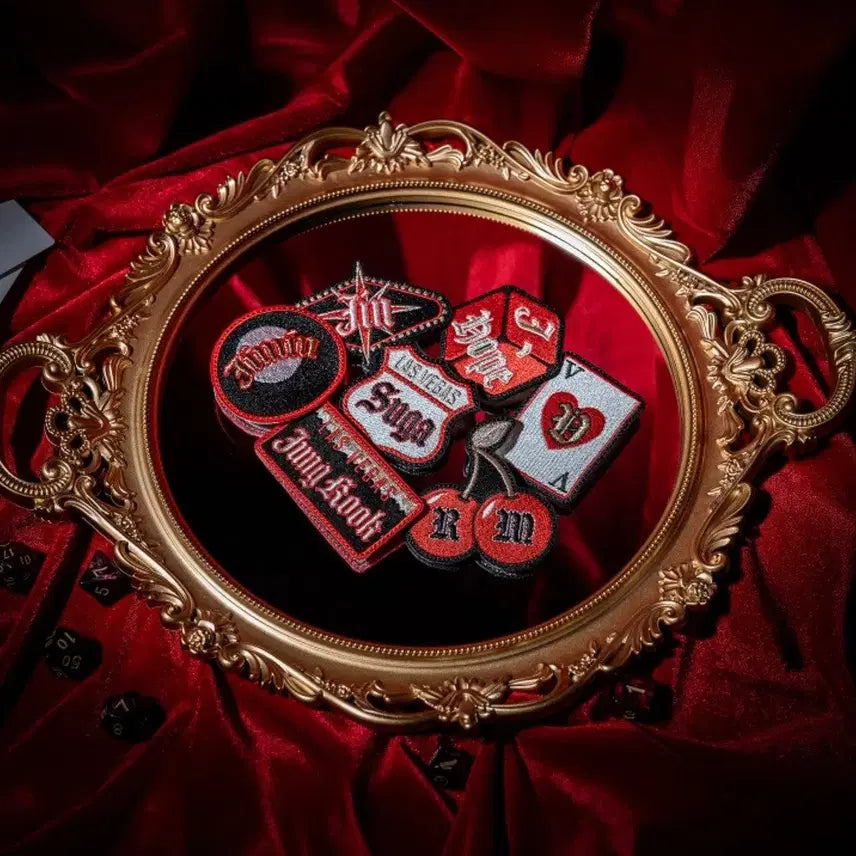 [BUNJANG] BTS Jin Las Vegas Embroidered Wappen Pin Badge / 방탄소년단 BTS 라스베가스 자수 와펜 핀 뱃지 석진
