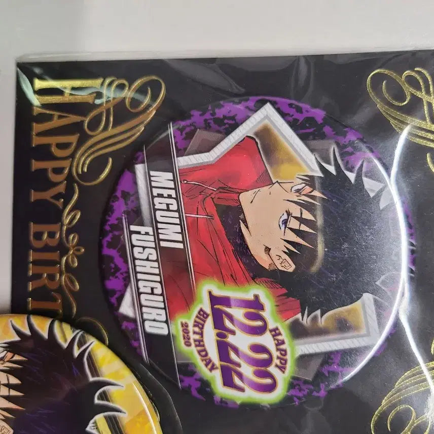 [BUNJANG] Jujutsu Kaisen Fushiguro Megumi 2020 Jump Shop Acrylic Stand &amp; Can Badge Set / 주술회전 후시구로 메구미 2020 아크릴 스탠드 캔뱃지 점프샵 특전 증명가진