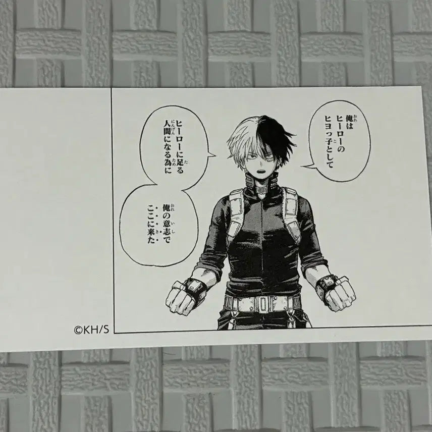 [BUNJANG] My Hero Academia Jump Shop Jump Festa Todoroki Shoto Business Card / 히로아카 나히아 점프샵 점프페스타 토도로키 쇼토 명함 카드