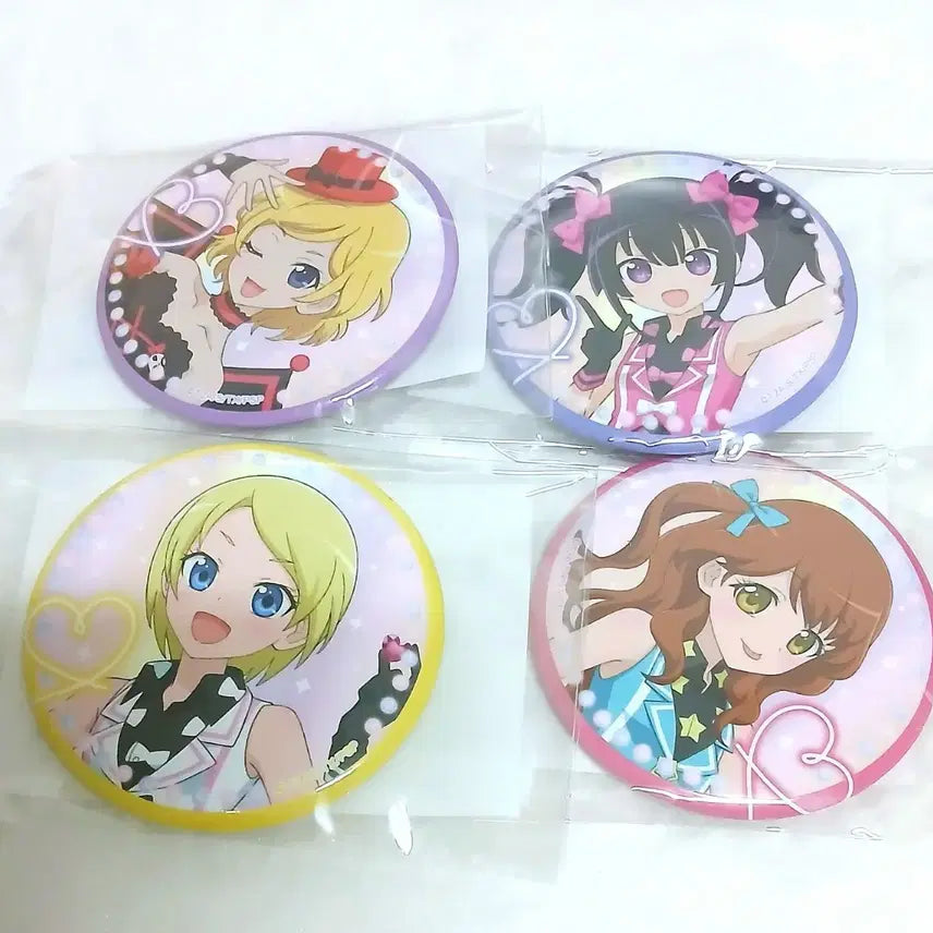 [BUNJANG] Pretty Rhythm Aurora Dream Can Badge Set / 마루쿠지 프리티리듬 오로라드림 캔뱃지