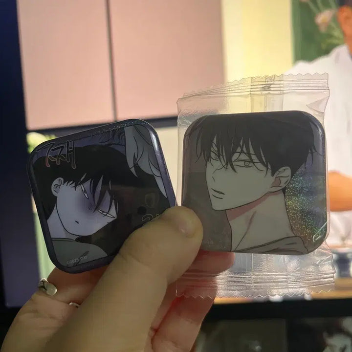 [BUNJANG] Mulgeui Bam Kim Eui Hyun Square Can Badge / 물가의 밤 사각 캔뱃지 김의현