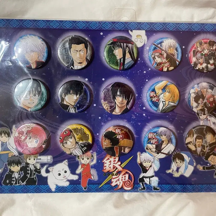 [BUNJANG] Gintama Original Drawing Can Badge Set / 은혼 원화 캔뱃지 세트