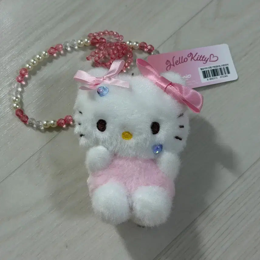 [BUNJANG] Sanrio Hello Kitty Ribbon Core 10cm Plush Keychain / 산리오 헬로키티 키티 리본코어 10cm 인형 키링