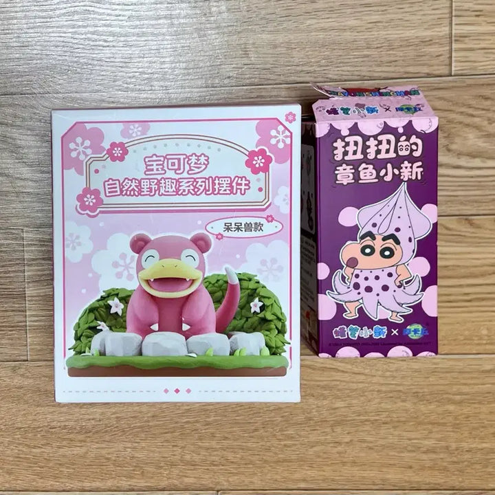 [BUNJANG] Pokemon Vileplume &amp; Crayon Shin-chan Moving Figure Bundle Set / 포켓몬스터 짱구 피규어 일괄
