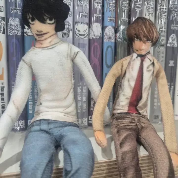 [BUNJANG] Death Note L &amp; Light Wire Dolls Bundle / 데스노트 L, 라이토 철사 인형