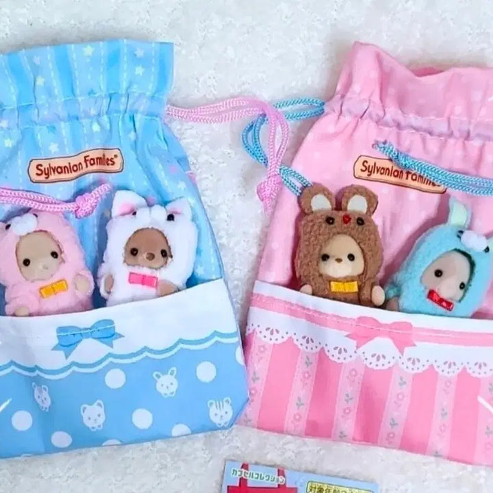 [BUNJANG] Sylvanian Families Gacha Pouch Bundle Set - 3 Types (New) / 일괄)실바니안 가챠 파우치 3종 새상품