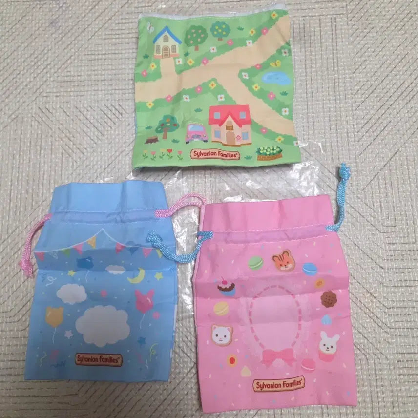 [BUNJANG] Sylvanian Families Gacha Pouch Bundle Set - 3 Types (New) / 일괄)실바니안 가챠 파우치 3종 새상품