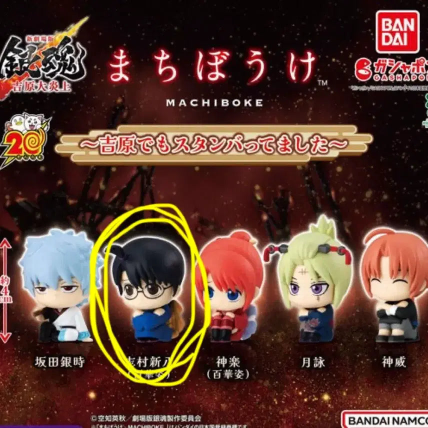 [BUNJANG] Gintama Machiboke Yoshimara Shinpachi Gachapitto Gacha / 은혼 마치보케 요시와라 대염상 신파치 가챠마치보우케미개봉긴토키