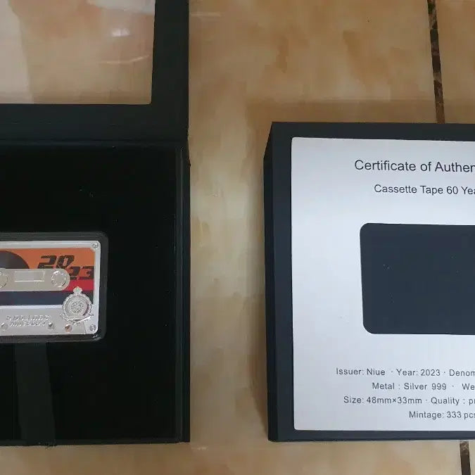 [BUNJANG] 2023 Niue Cassette Tape 2oz Silver Coin / 2023년 니우에 카세트 테이프 2온스 은화