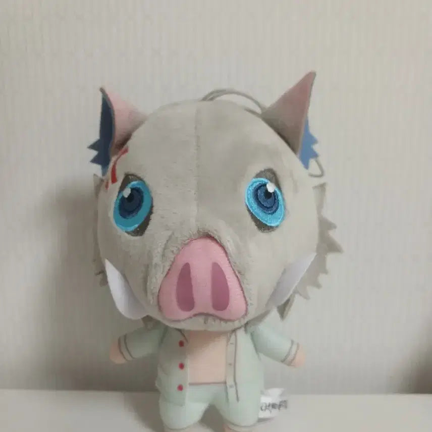 [BUNJANG] Demon Slayer: Kimetsu no Yaiba Inosuke Hashibira Hospital Gown Plush / 귀멸의 칼날 하시비라 이노스케 병원복 인형!