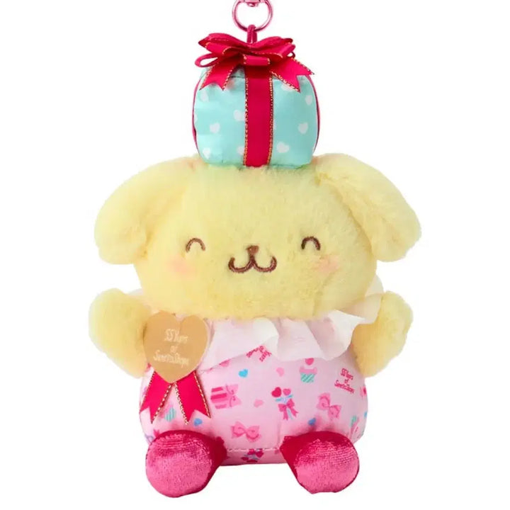 [BUNJANG] Sanrio 55th Anniversary Pompompurin Mascot Keyring / 산리오 55주년 기념 폼폼푸린 마스코트 키링