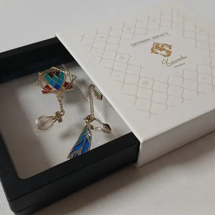 [BUNJANG] Genshin Impact Kaveh Earring (Clip-on) with Freebies / (덤 있음!) 원신 카베 귀걸이(귀찌)