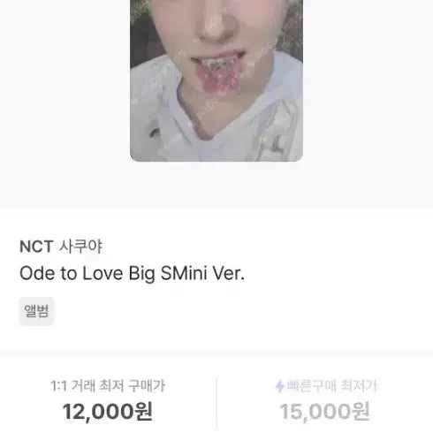 [BUNJANG] NCT Sakuraya Photocard Big SMini Ode to Love / 사쿠야 포카 빅스미니 오드투러브