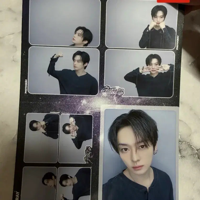 [BUNJANG] Stray Kids Lee Know Photo Booth Four-Cut Photocard / 스트레이키즈 디스앤댓 팝업 포토그레이 네컷 리노