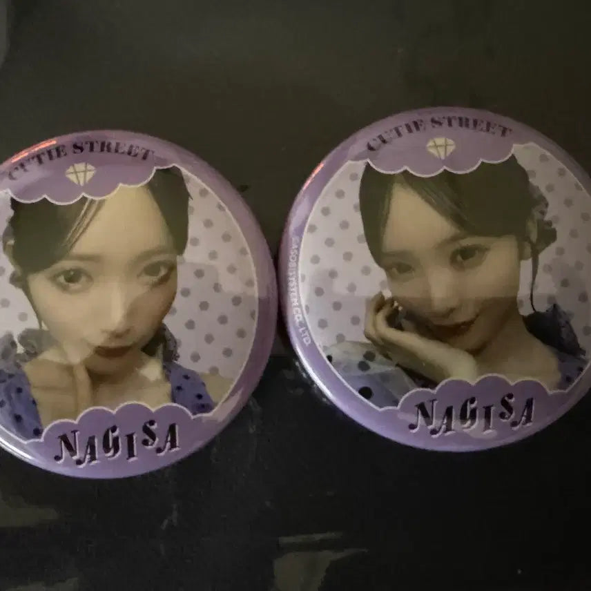 [BUNJANG] Manabe Nagisa Korean Pop-up Store Can Badge Set / 마나베 나기사 한국 팝업스토어 캔뱃지 2개 세트