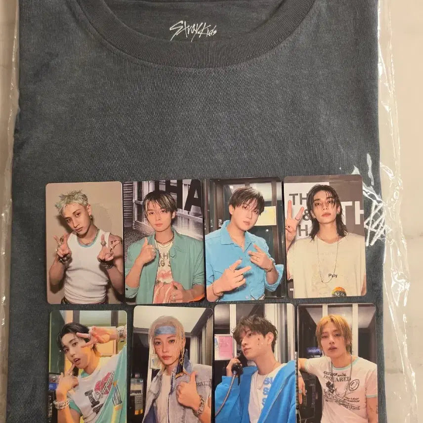 [BUNJANG] Stray Kids THIS DOES NOT COMPUTE Popup T-Shirt Bundle Set / 스트레이키즈 포카 포함 디스앤뎃 팝업 반팔티 방찬 창빈 리노 필릭스 현진 승민 아이엔