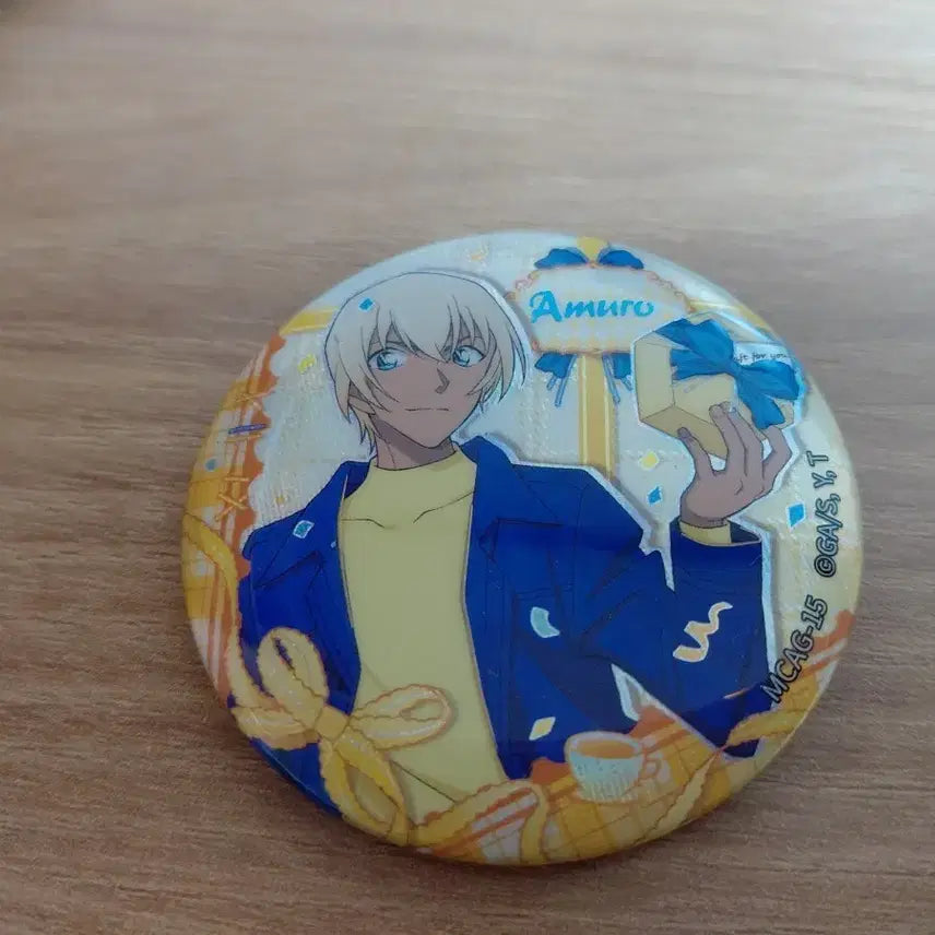 [BUNJANG] Detective Conan Toru Amuro Kayou Gift Can Badge / 코난 아무로 토오루 kayou gift 캔뱃지