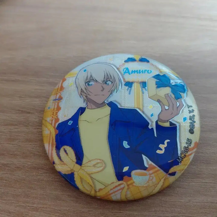 [BUNJANG] Detective Conan Toru Amuro Kayou Gift Can Badge / 코난 아무로 토오루 kayou gift 캔뱃지