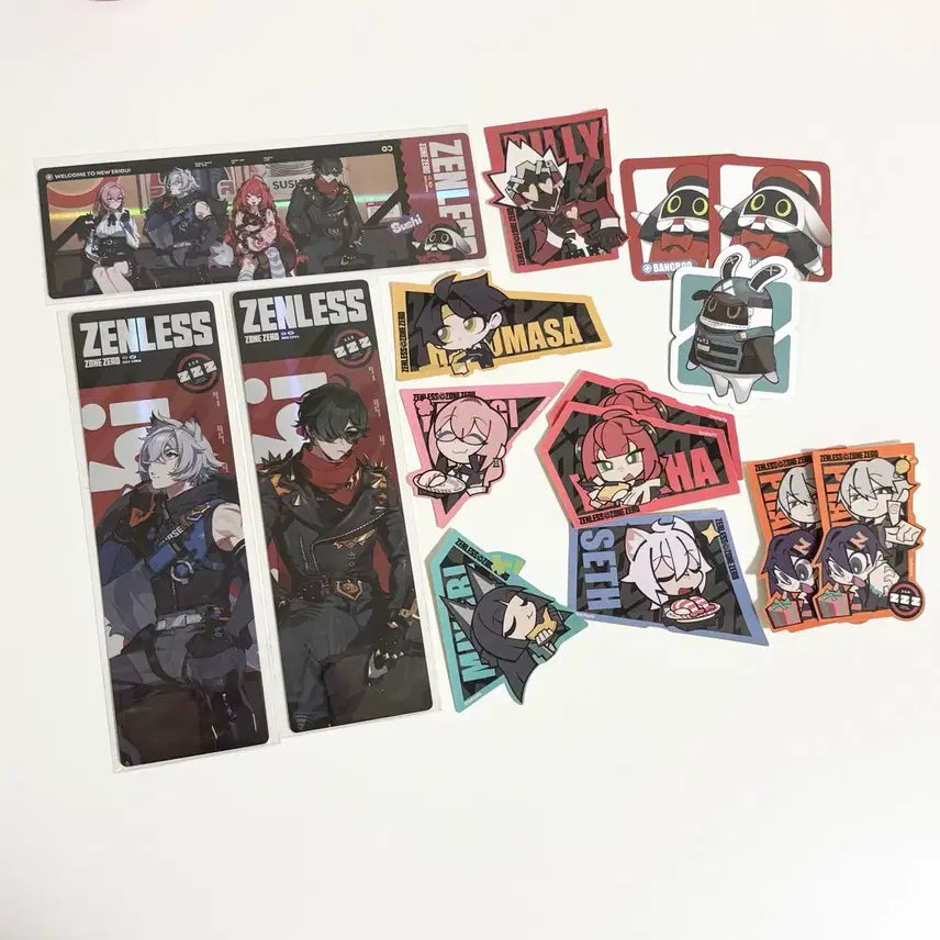 [BUNJANG] Stray Kids Gen Z Sushi Collaboration Sticker, Pick, and Bookmark Bundle Set / [일괄] 젠존제 스시로 콜라보 스티커 + 픽 + 책갈피
