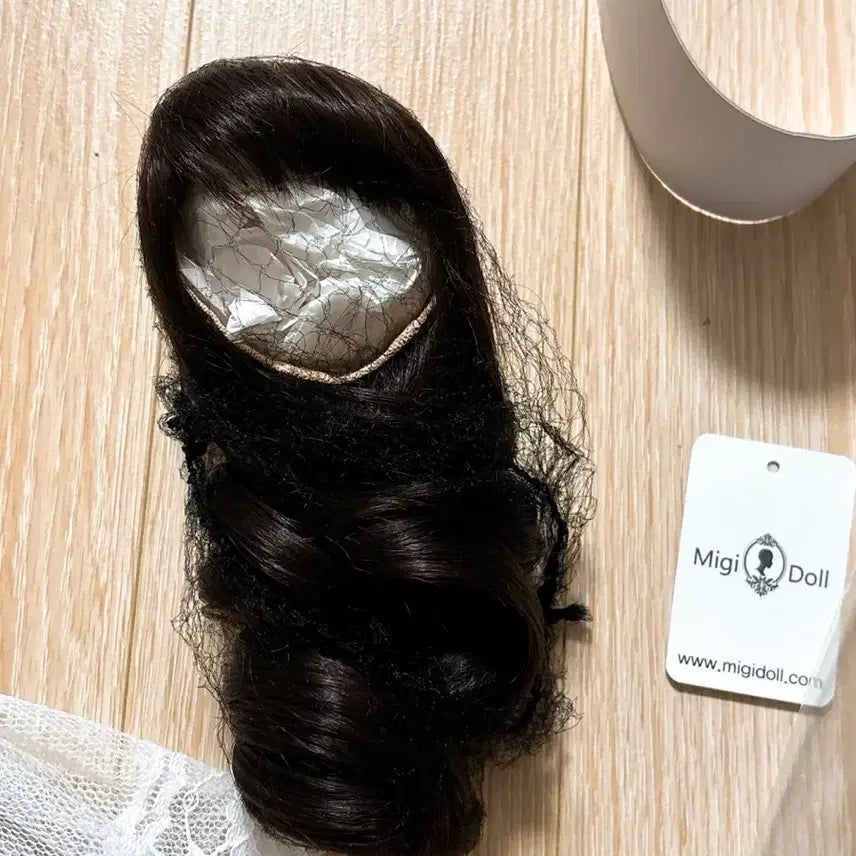 [BUNJANG] MSD Migidoll Wave Wig Dark Brown / MSD 미기돌 가발 구관 구체관절인형