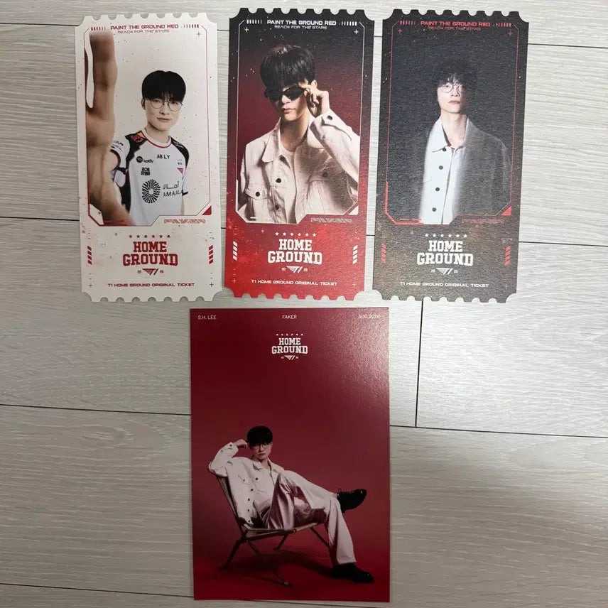 [BUNJANG] T1 Faker Home Ground Postcard Ticket Set / T1 티원 홈그라운드 엽서 티켓 페이커 세트