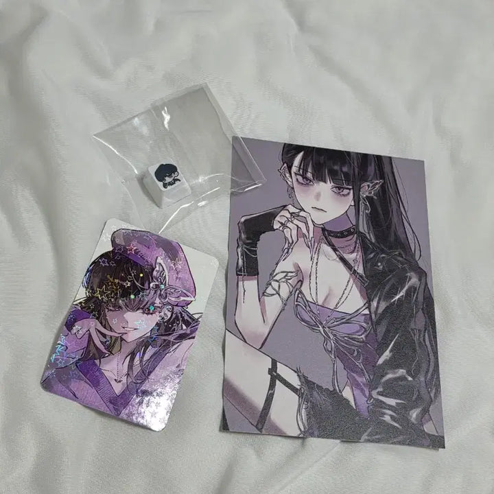 [BUNJANG] Gyaedamchulgeun Gyaedoljjik Jinnasol Keycap, Photocard, Postcard Bundle Set / [새상품] 괴담출근 괴출 괴담돌찍 진나솔 키캡, 포토카드, 엽서 일괄