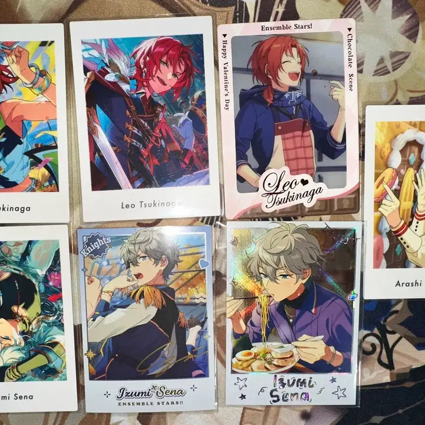 [BUNJANG] Ensemble Stars! Leo Izumi Knights Arashi Pasa Card Bundle Set / 앙스타 레오 이즈미 나이츠 아라시 파샤 파샷츠 중스타 카드 폴라