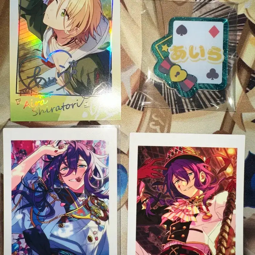 [BUNJANG] Ensemble Stars Alkaloid Aira Momota Onamae Name Tag Polaroids / 앙스타 알칼로이드 알칼 아이라 오나마에 뱃지 이름표 파샷츠 중스타 폴라 마요이