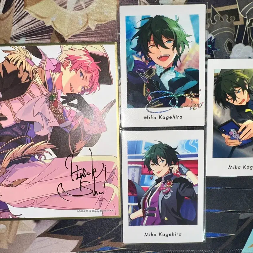 [BUNJANG] Ensemble Stars Valkyrie Mika &amp; Shu Shikishi Set / 앙스타 발키리 미카 슈 색지 파샷츠