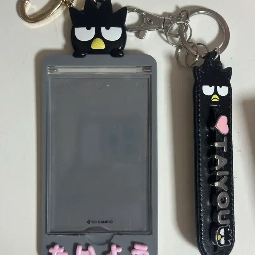 [BUNJANG] Lovebitz Taiyo Badtz-Maru Cheki Holder &amp; Keyring Bundle Set / 라부싯쿠 타이요 배드바츠마루