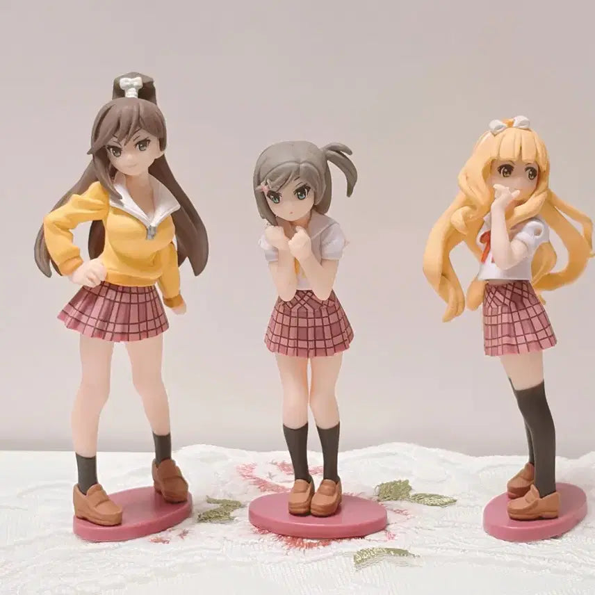 [BUNJANG] Vintage School Uniform Figure Bundle Set / 고전 미소녀 교복 피규어 일괄, 변웃고 피규어 일괄