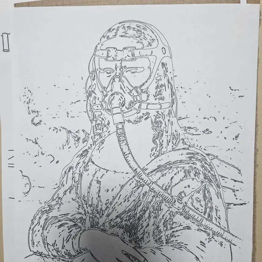 [BUNJANG] Pen Sketch Commission - A4 Size / 펜스케치 그림커미션