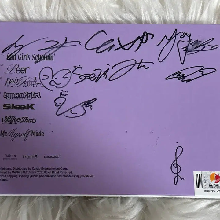 [BUNJANG] Triple S Signed Album / 트리플에스 triple S 친필 싸인 앨범