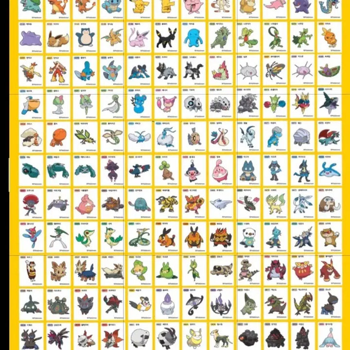 [BUNJANG] Pokemon Sticker Collection (Full Set - Season 1) with Album / 포켓몬띠부씰/시즌1 전종 도감포함