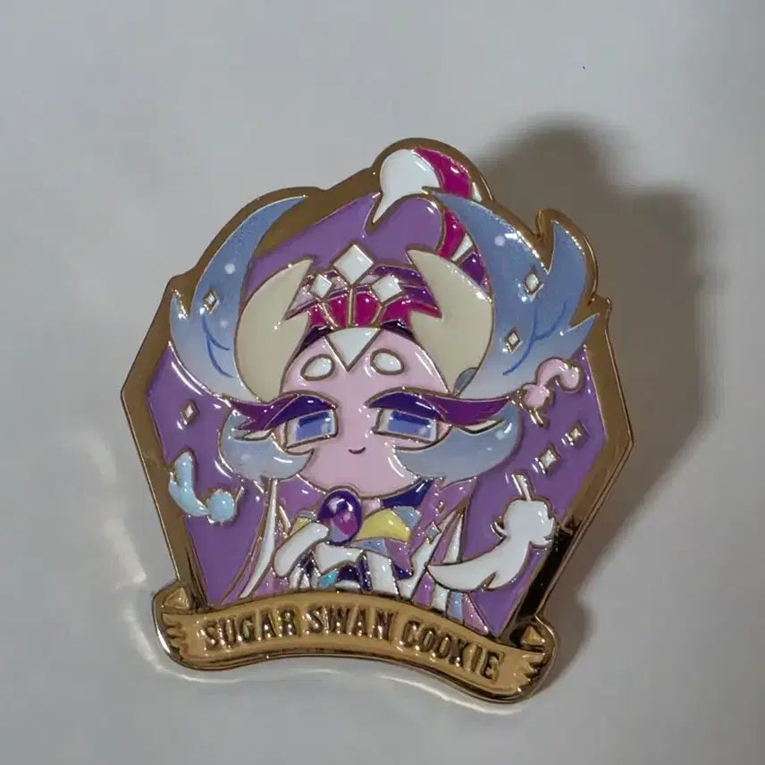 [BUNJANG] Cookie Run Kingdom Collectible Pin Badge Sugar Swan / 쿠키런 킹덤 콜렉터블 핀뱃지 설탕백조