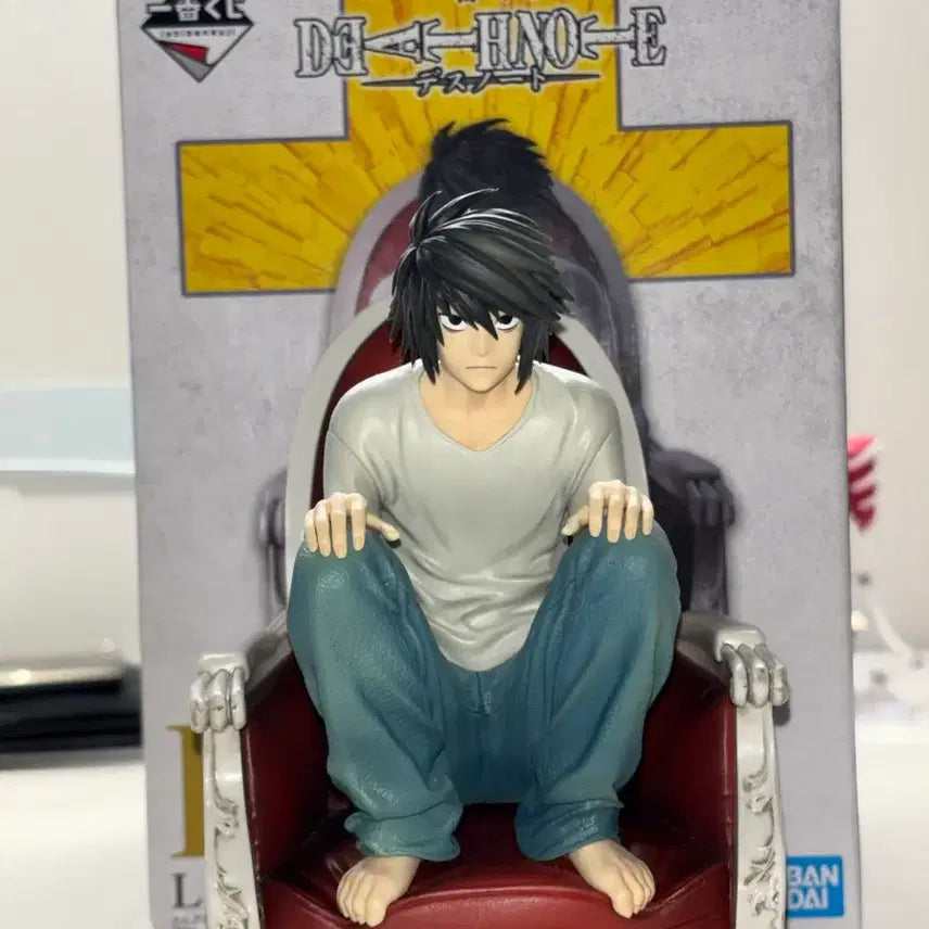 [BUNJANG] Death Note L Lawliet Figure / 12.0)데스노트 L 피규어 엘 류자키 로우라이트 제일복권 b상 피규어
