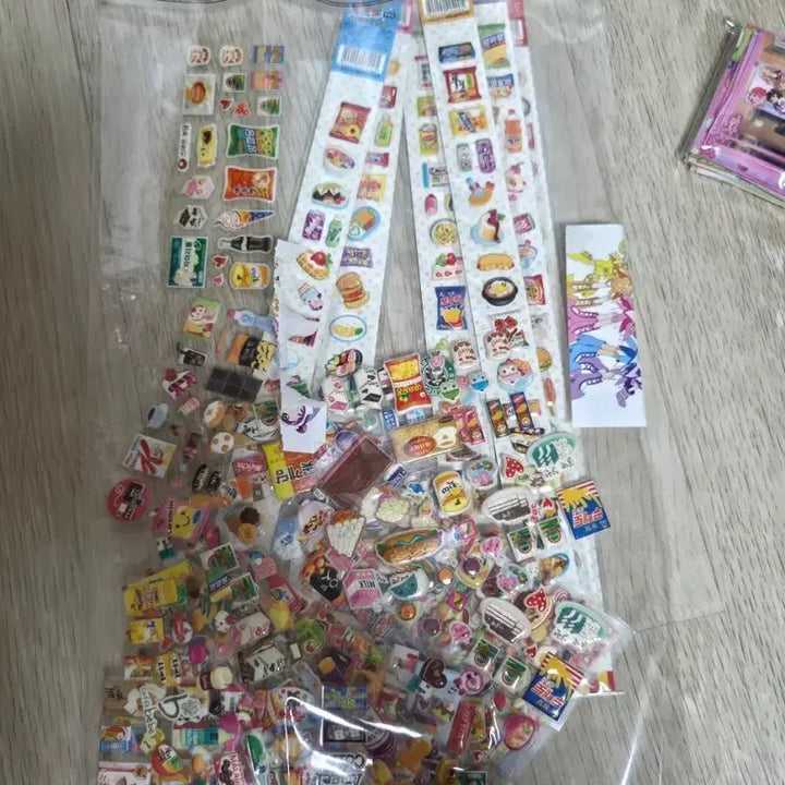 [BUNJANG] Vintage Food &amp; Snacks Sticker Bundle / 고전문구 고전스티커 스티커 일괄 음식 과자 스티커