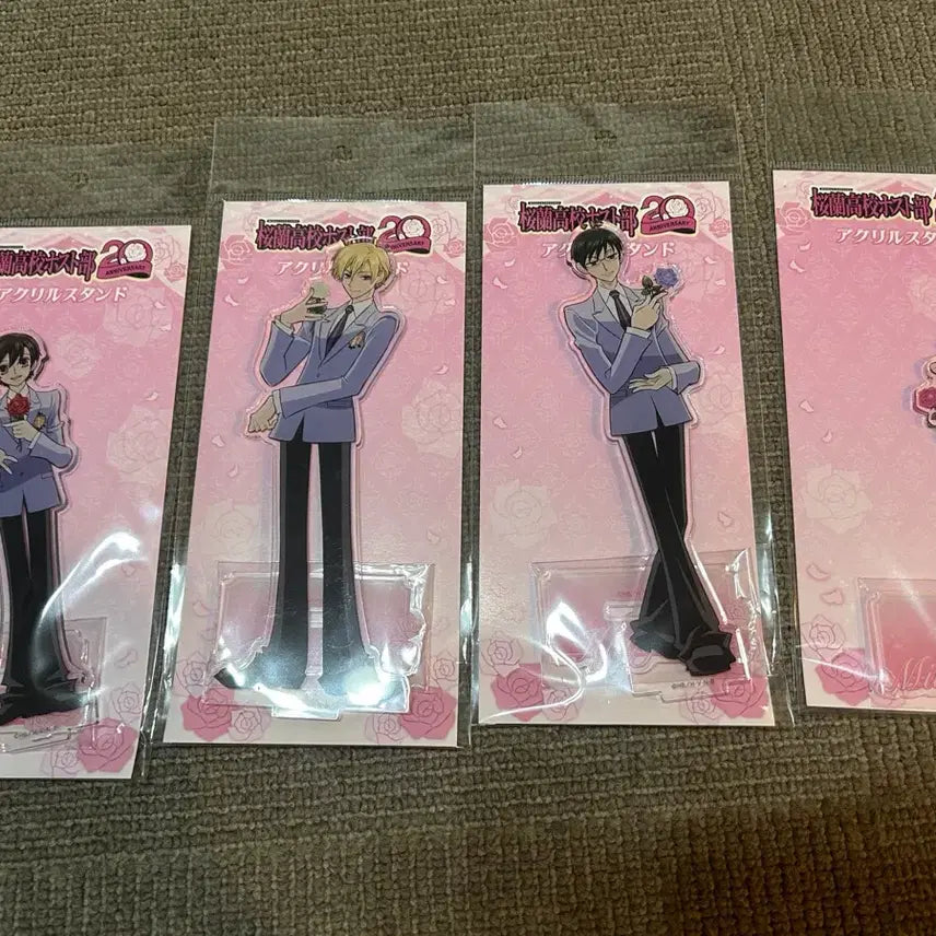 [BUNJANG] Ouran High School Host Club 20th Anniversary Japanese Exclusive Acrylic Stand Set / 일본팝업한정)오란고교 호스트부 20주년 아크릴스탠드
