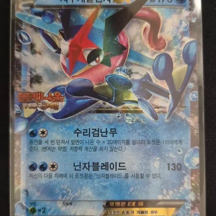 [BUNJANG] Pokemon Card Greninja EX 184/XY-P / 포켓몬카드 지우개굴닌자 EX 184/XY-P