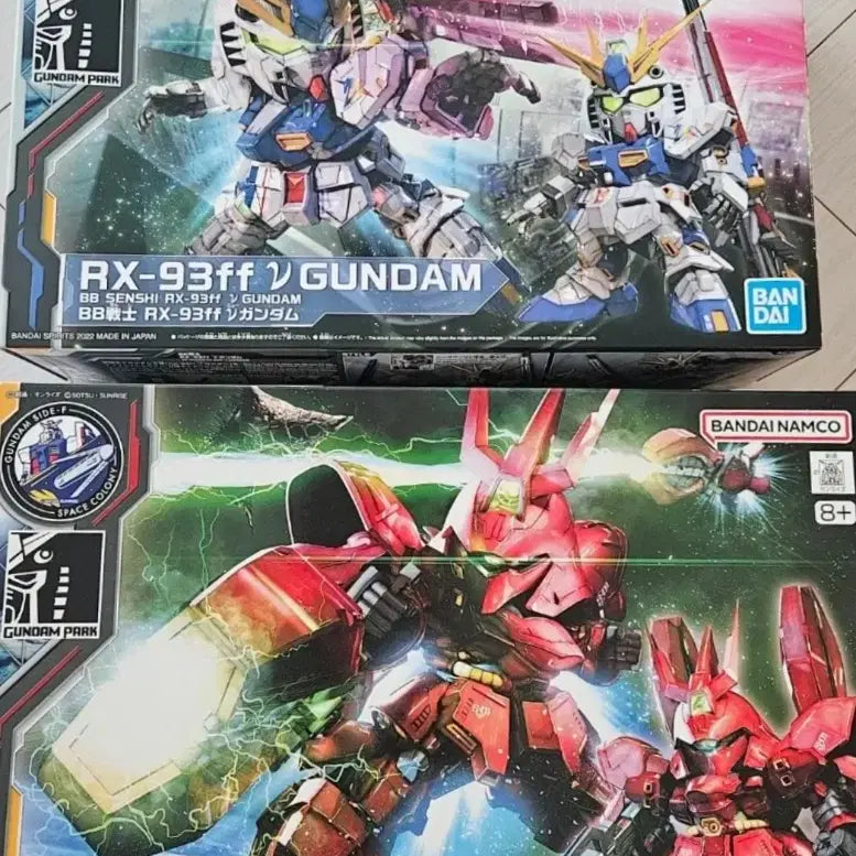 [BUNJANG] Bandai SD Gundam Fukuoka Limited Edition - Nu Gundam &amp; Sazabi Set / 새제품 반다이 SD 후쿠오카 뉴건담 + 후쿠오카 사자비 2종 팝니다